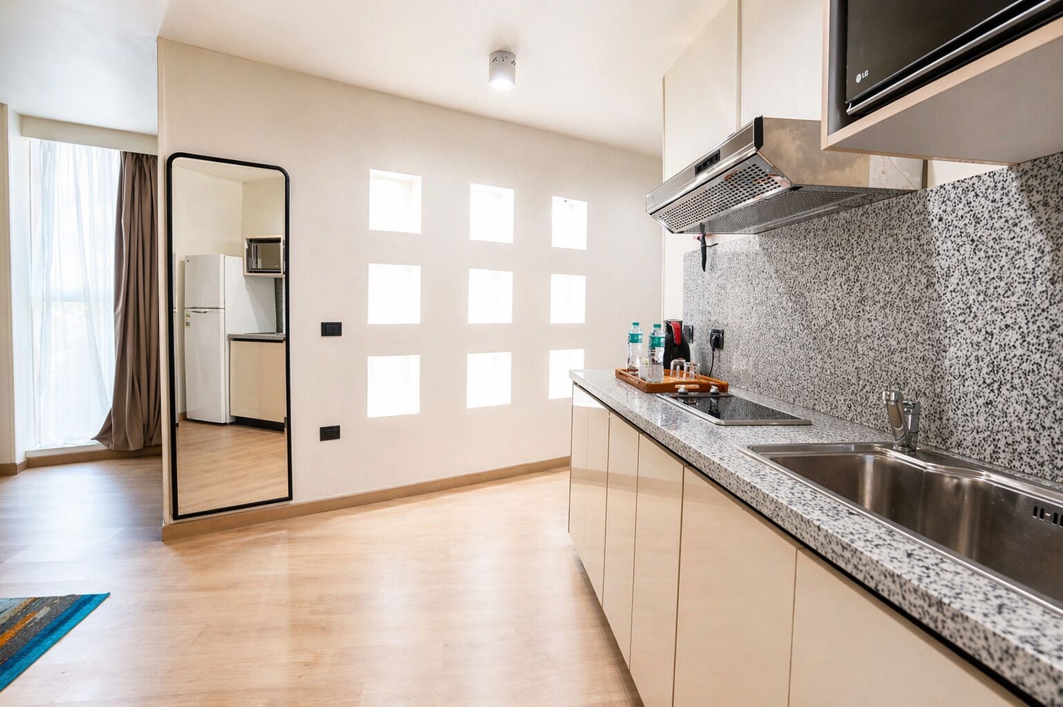 Family Suite, 2 Bedrooms, Kitchenette | Private kitchen | Full-sized fridge, microwave, electric kettle