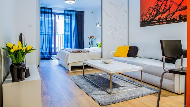 Flat-screen TV, DVD player - Mojito Apartments - Angel Wings (Wroclaw)