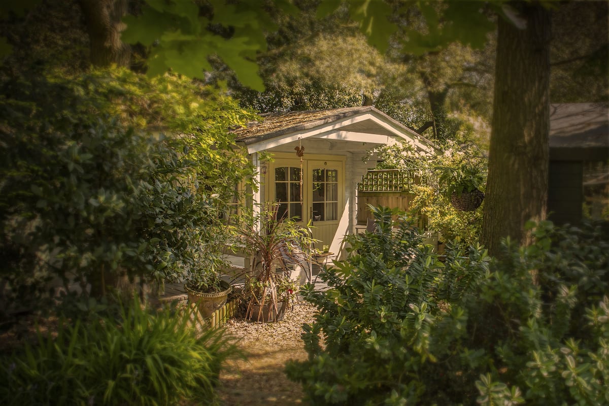 Chalet, bagno in camera, vista giardino (Wet room)