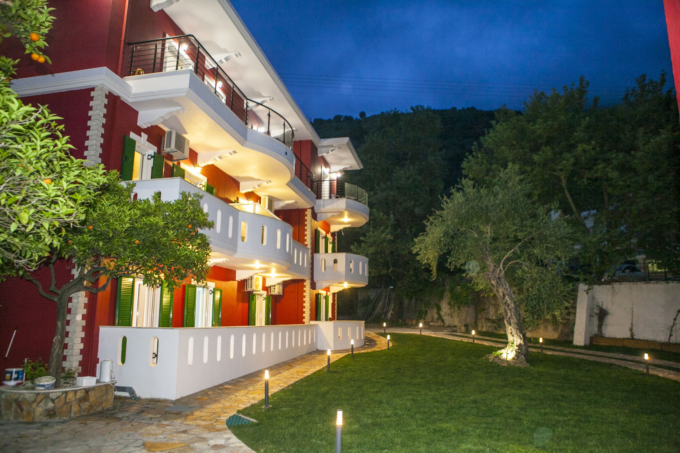 Majoituspaikan julkisivu