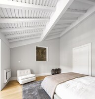 Suite superior, vistas al jardín | Sala de estar | Una televisión LCD