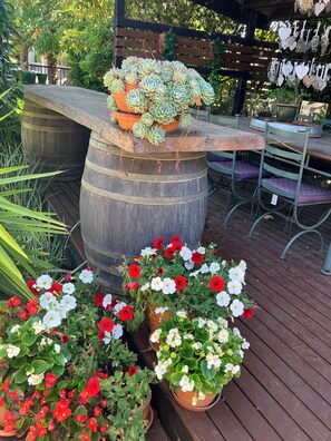 Blick auf den Garten
