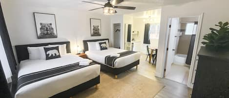 Signature Room, 2 Queen Beds (Wet Bar) | Desk, free WiFi, bed sheets