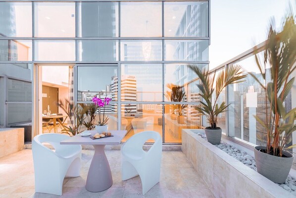 Terrasse sur le toit