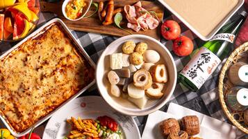 Tägliches Frühstück mit Selbstbedienung (2000 JPY pro Person)