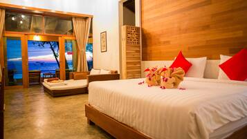 Beach Front Pool Villa | Blackout curtains, cots/infant beds, rollaway beds, free WiFi