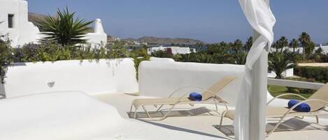 Villa ejecutiva, hidromasaje, vista al mar | Terraza o patio