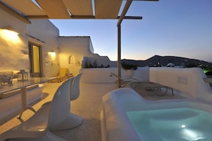 Villa Exécutive, bain à remous, vue mer | Terrasse/Patio