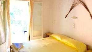 Apartment, 2 Bedrooms, Sea View | Soundproofing, iron/ironing board, WiFi (free), individually decorated - Almyra Apartments & Studios (Corfu)