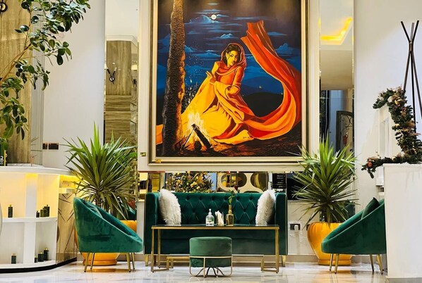 Sala de estar en el lobby