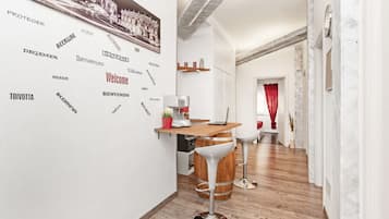 Desk, soundproofing, iron/ironing board, free WiFi