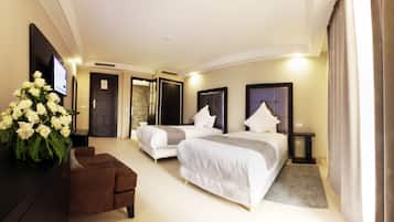 Premium bedding, minibar, in-room safe, soundproofing