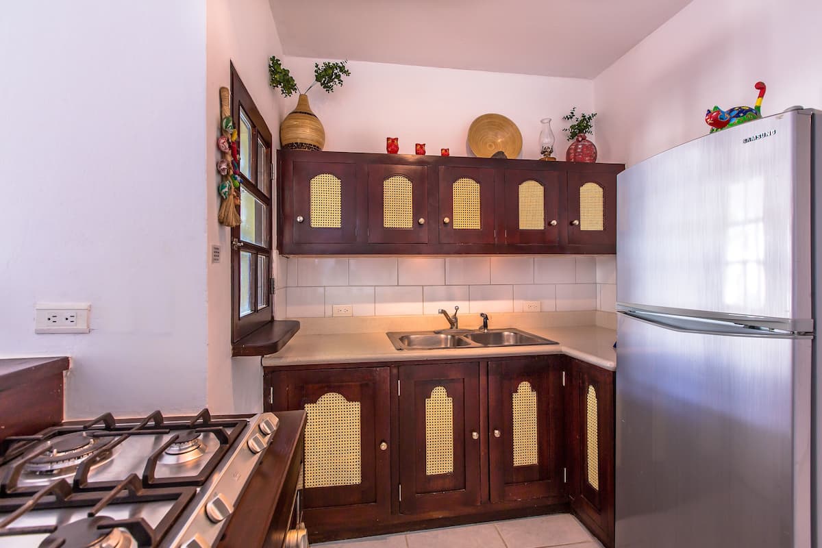 apartment, ocean view, beachfront | private kitchen | microwave