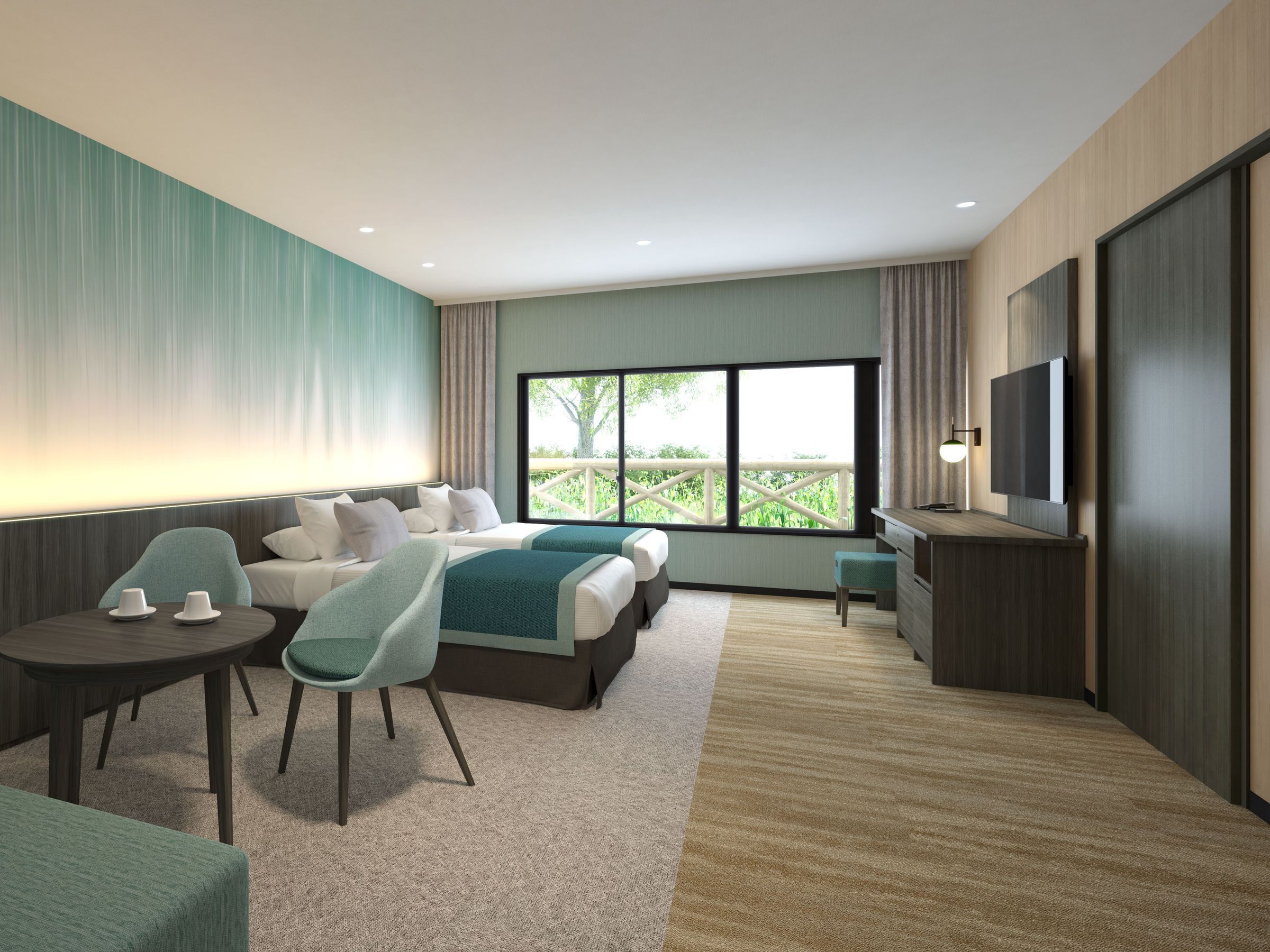 Habitación cuádruple, para no fumadores (East Wing) | Caja de seguridad en la habitación, wifi gratis y ropa de cama 