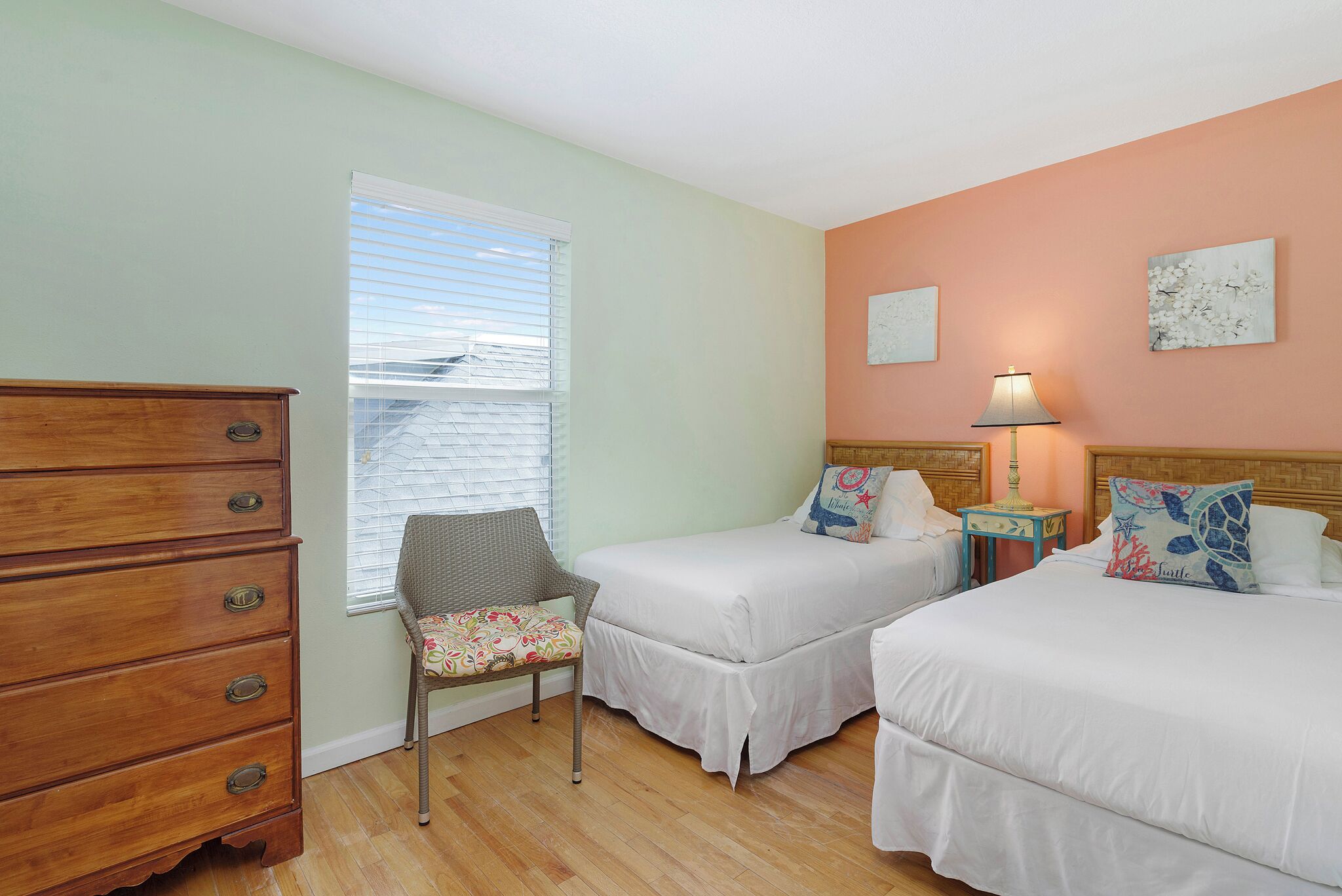 unit #3 room, 2 bedrooms, kitchen (two baths) | egyptian cotton sheets, premium bedding, memory-foam beds