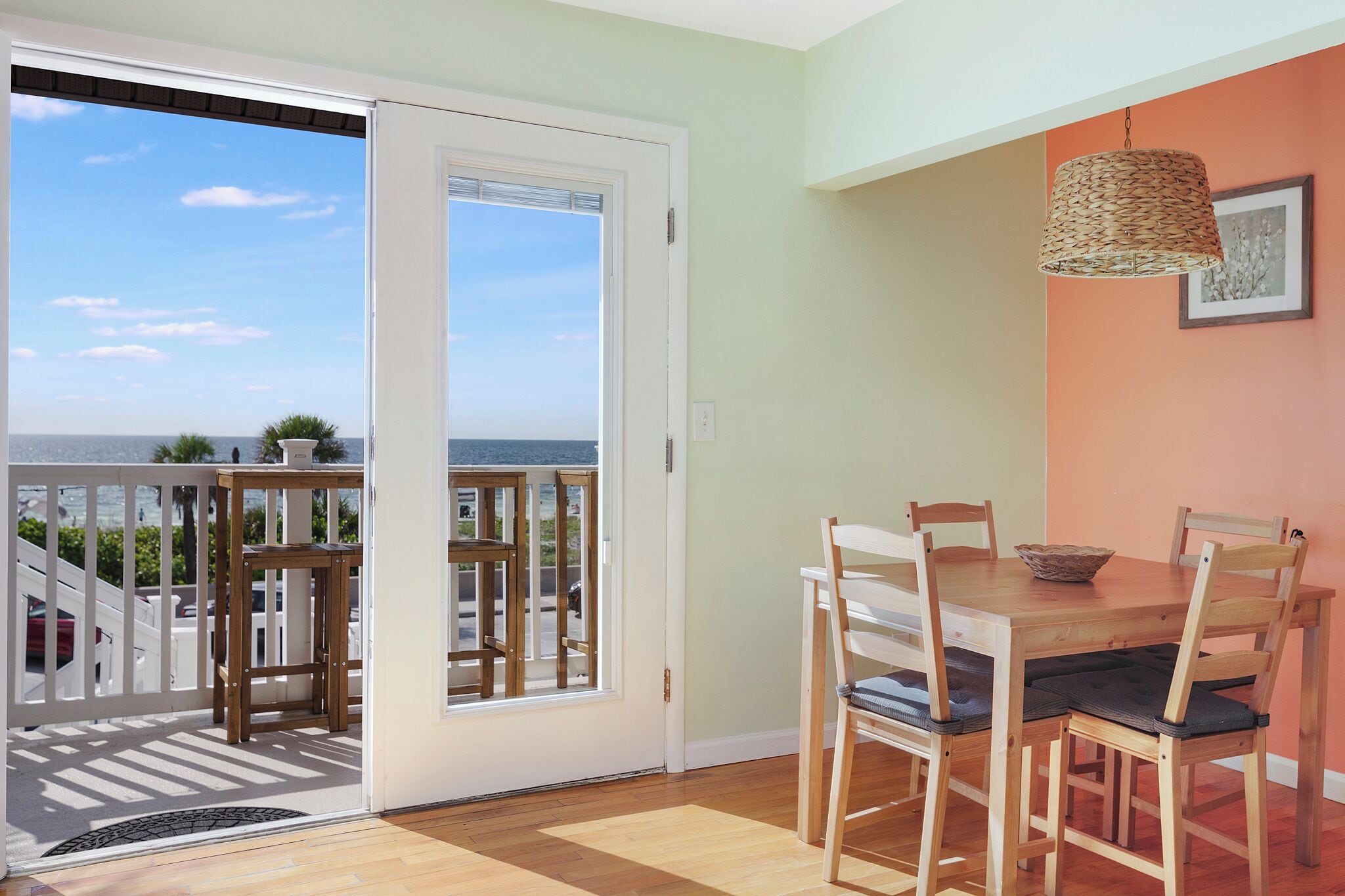 unit #3 room, 2 bedrooms, kitchen (two baths) | balcony view