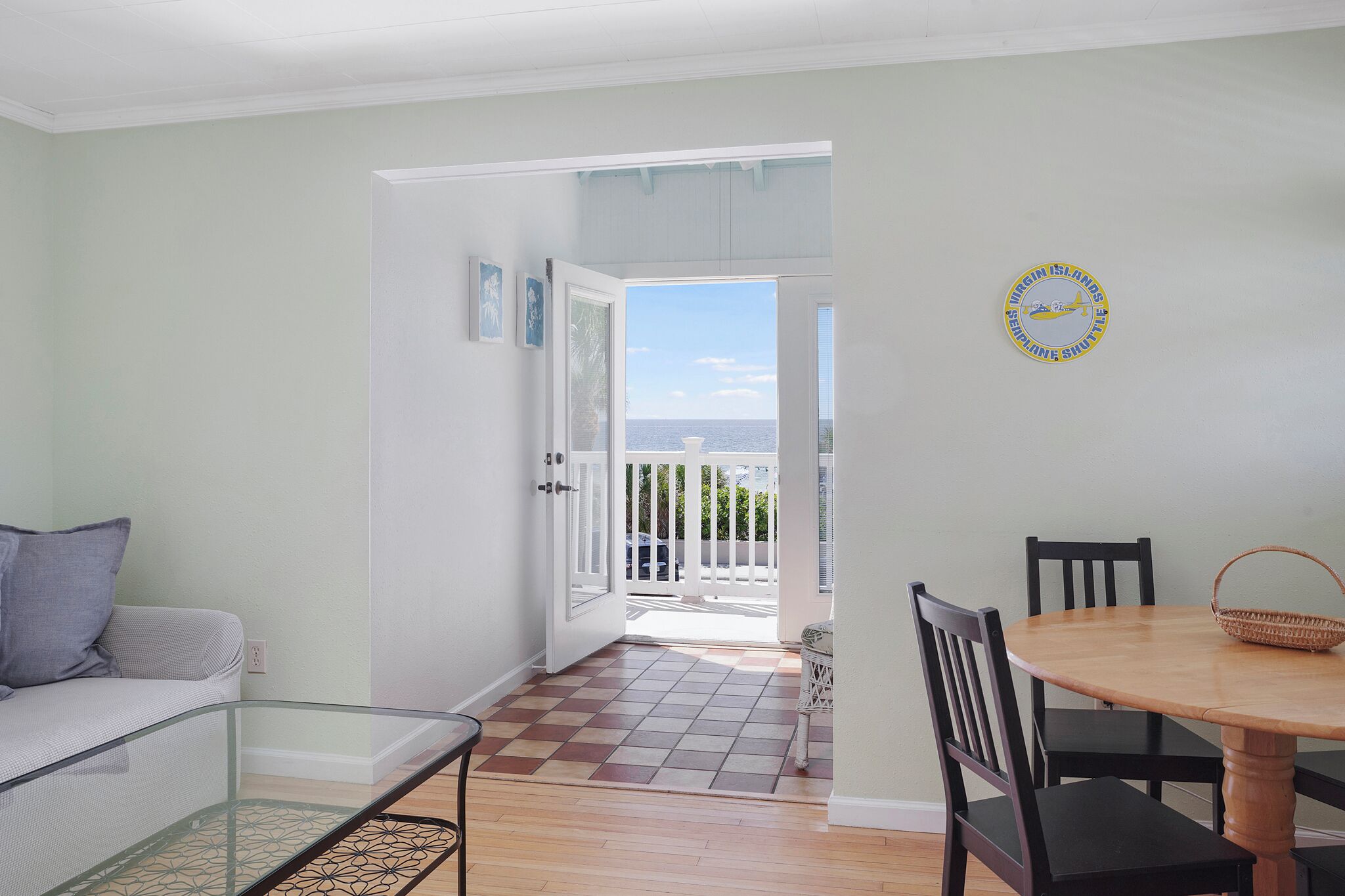 unit #4 room, 2 bedrooms, kitchen (one bath) | view from room