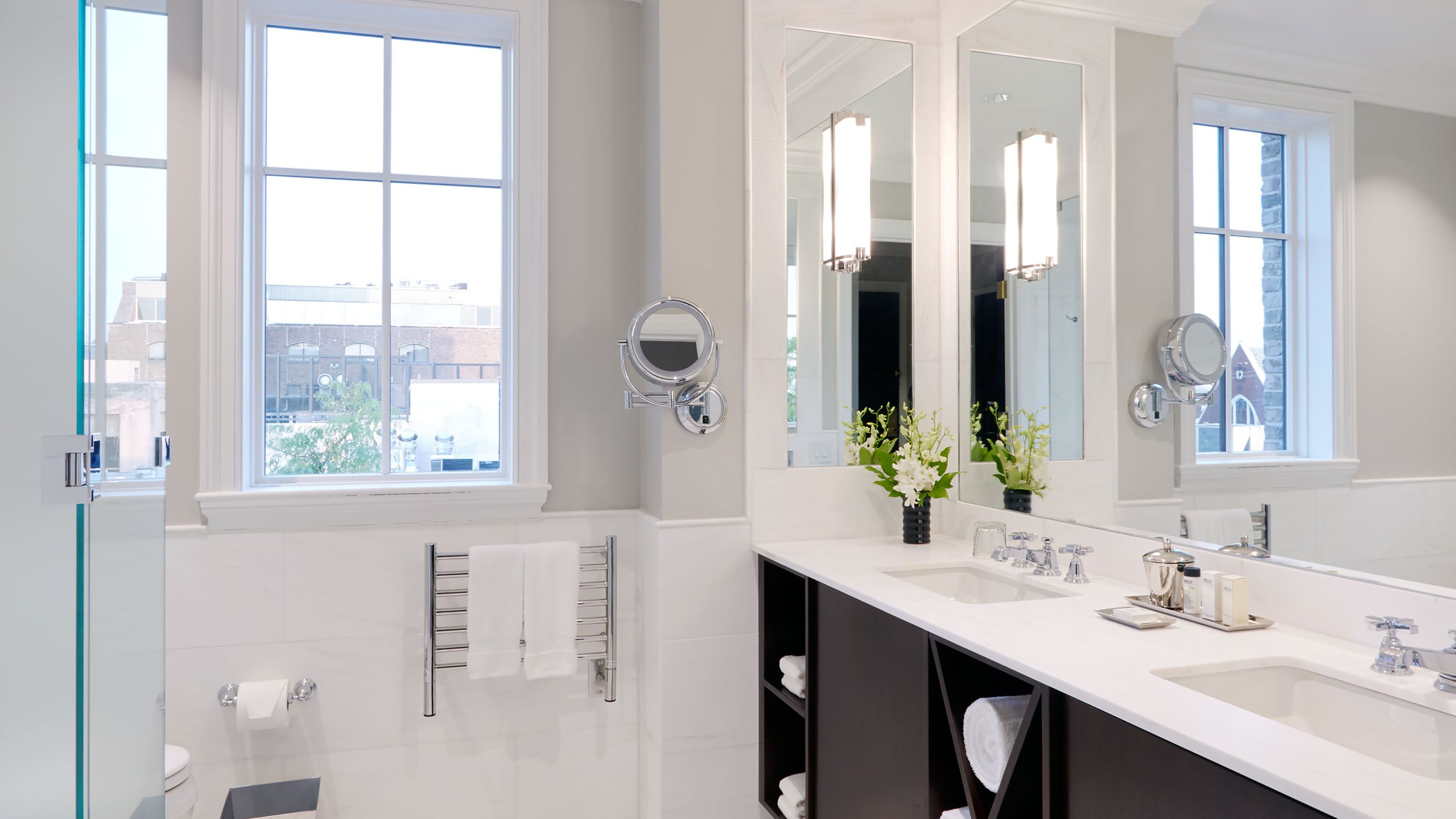 free toiletries, hair dryer, bathrobes, slippers