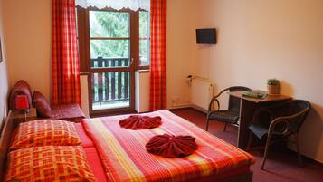 Double Room | Desk, blackout drapes, cribs/infant beds, free WiFi