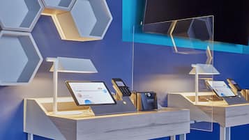 Check-in/check-out kiosk