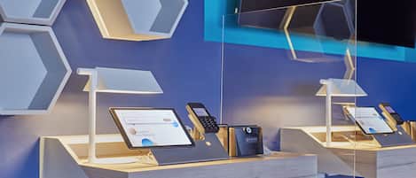 Check-in/check-out kiosk