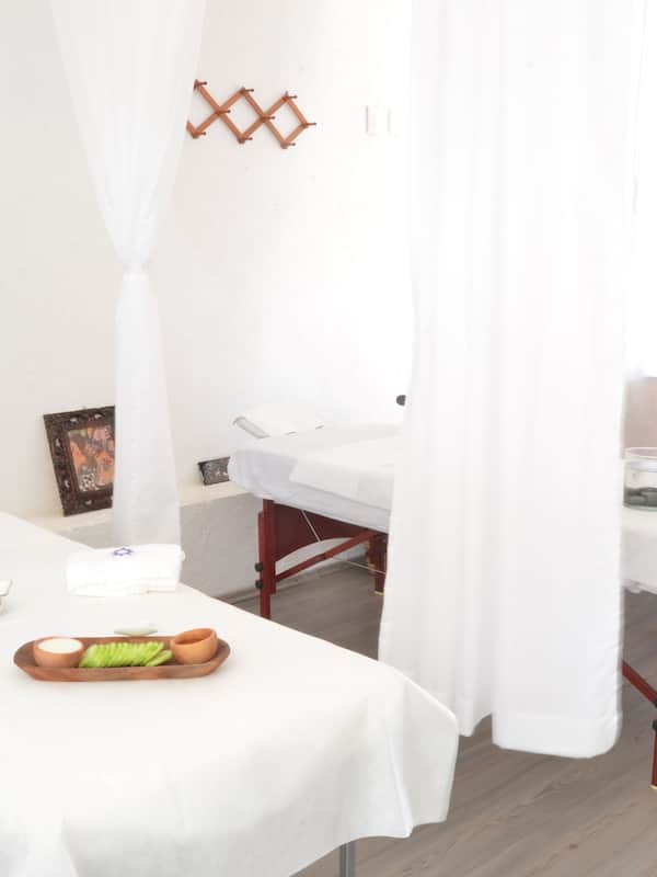 Body treatments, aromatherapy, body wraps, body scrubs, facials