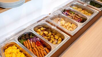 Daily buffet breakfast for a fee