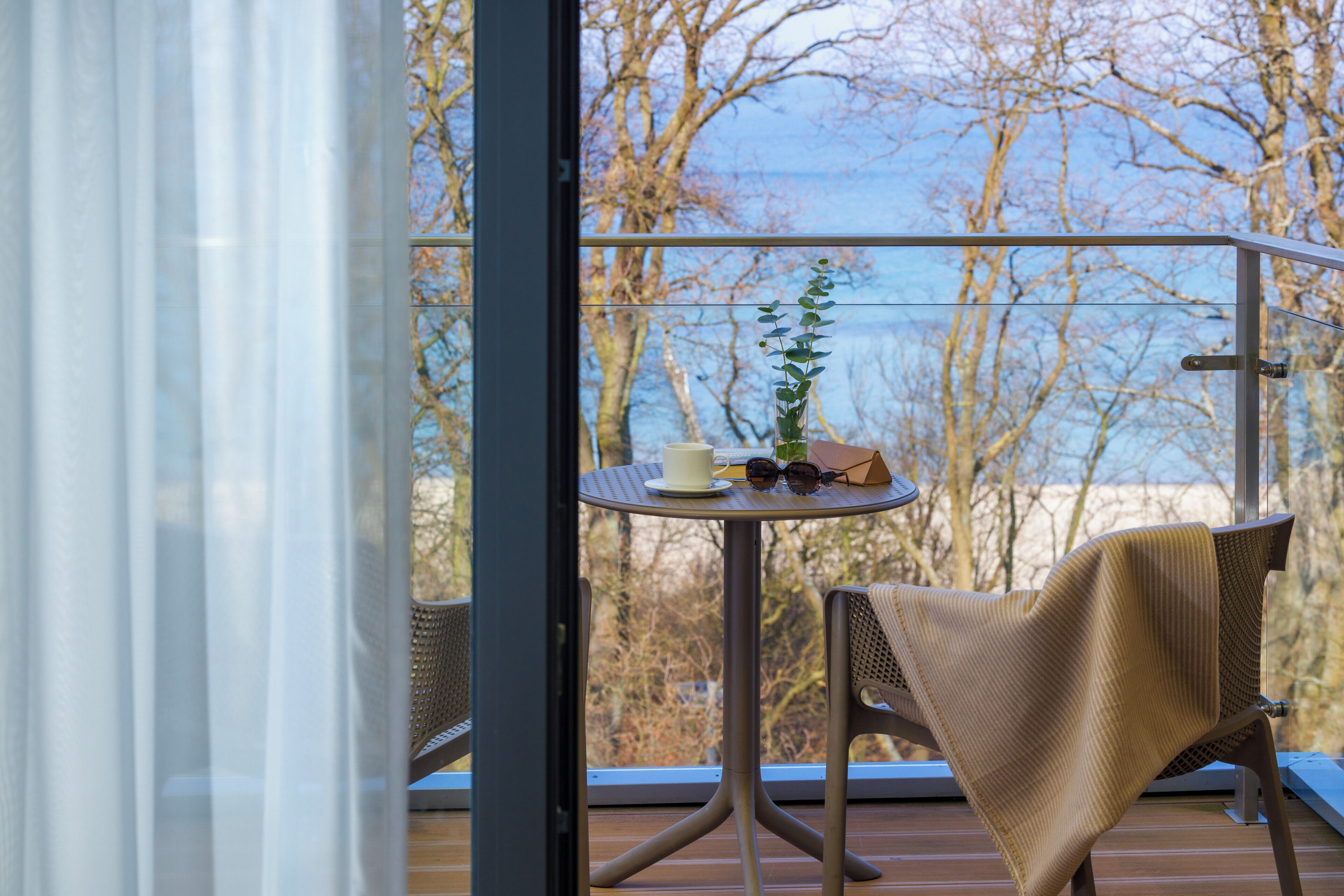 Double Room, Balcony, Partial Sea View | Beach/ocean view
