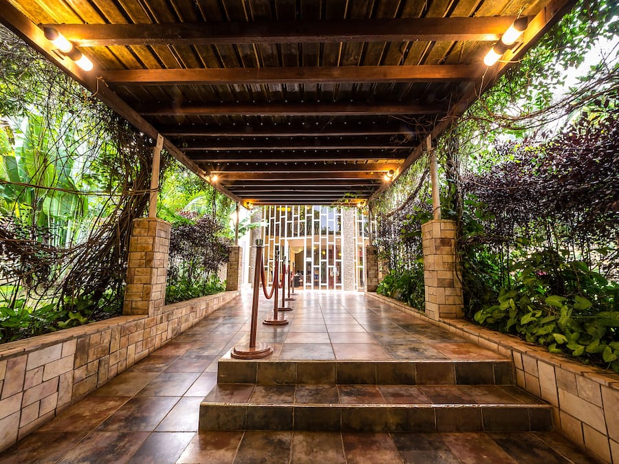 Entrada de la propiedad