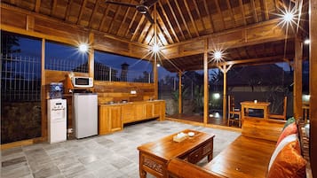別墅, 1 間臥室 | 私人廚房 | 雪櫃、微波爐、爐具、廚房用具/餐具/器皿
