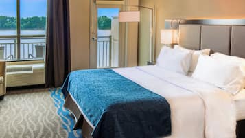 Desk, blackout curtains, soundproofing, iron/ironing board