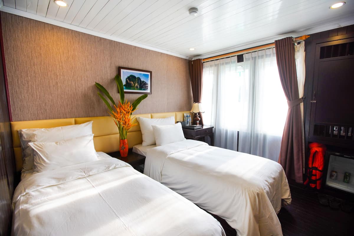 1 quarto, roupas de cama premium, frigobar, cofres nos quartos