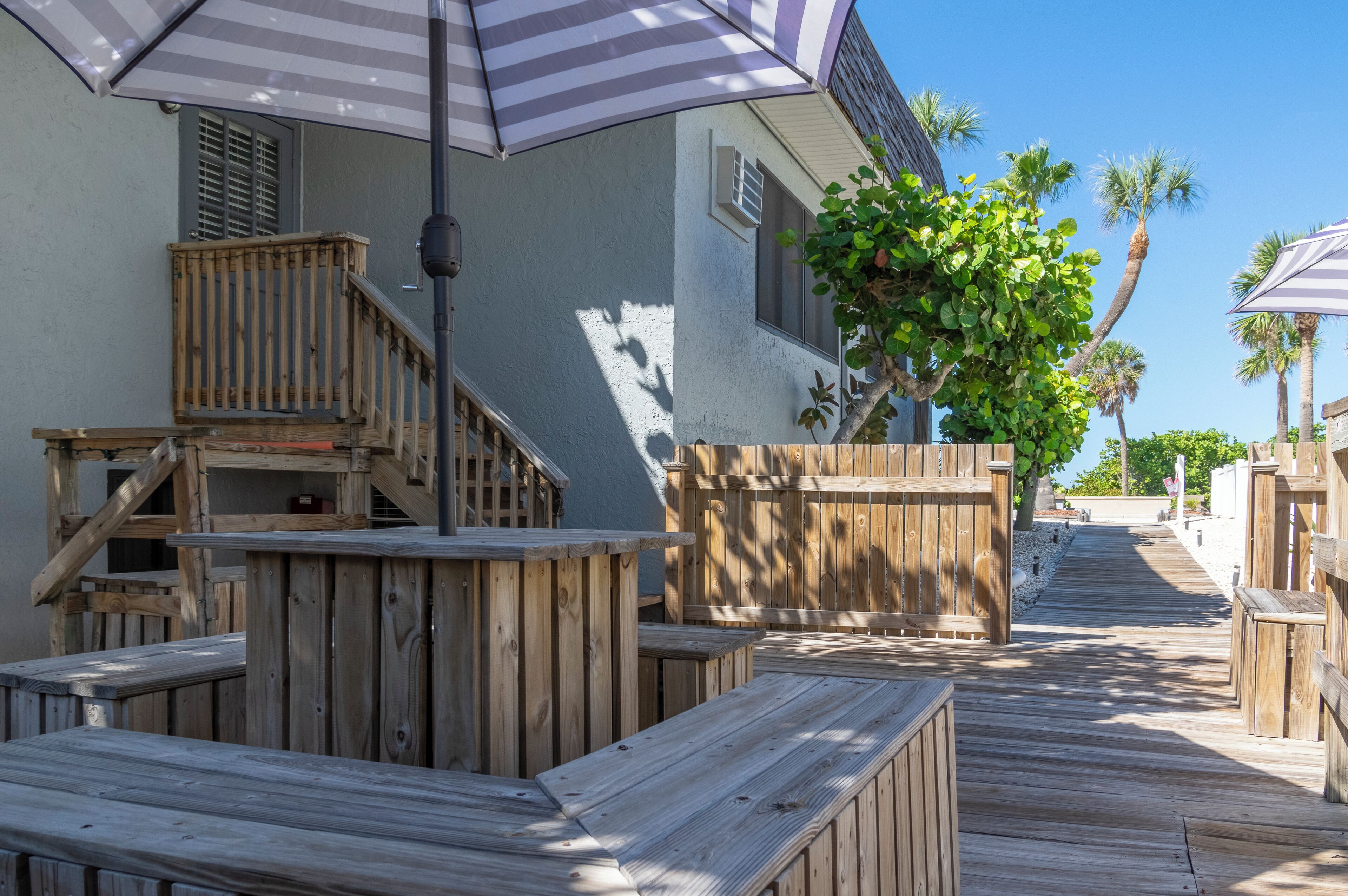 family studio suite, multiple beds, patio, partial ocean view | view from room