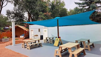 Barraca com design assinado | Sala de jantar