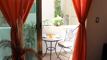 2 bedrooms, desk, blackout drapes, iron/ironing board