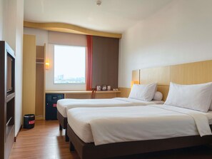 Chambre avec lits jumeaux, 2 lits une place, vue ville