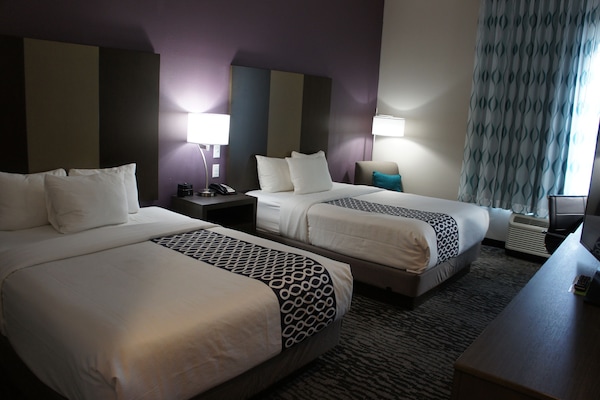 Premium bedding, pillow-top beds, desk, iron/ironing board