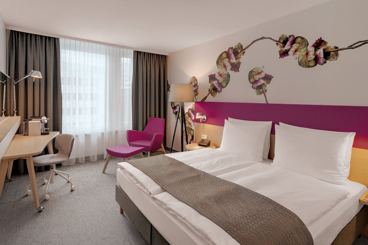 In-room safe, desk, blackout curtains, soundproofing