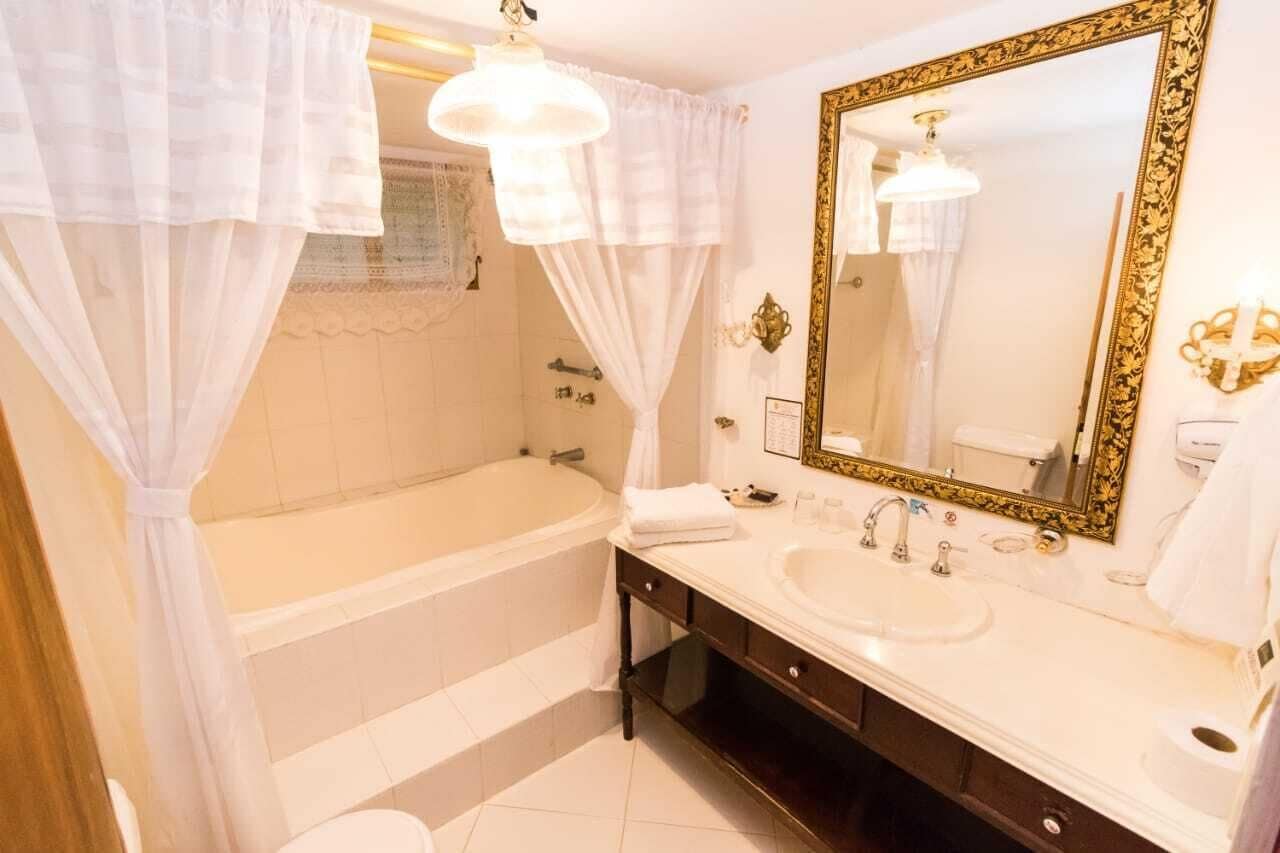 room, 1 double bed, bathtub | bathroom | shower, rainfall showerhead, free toiletries, towels