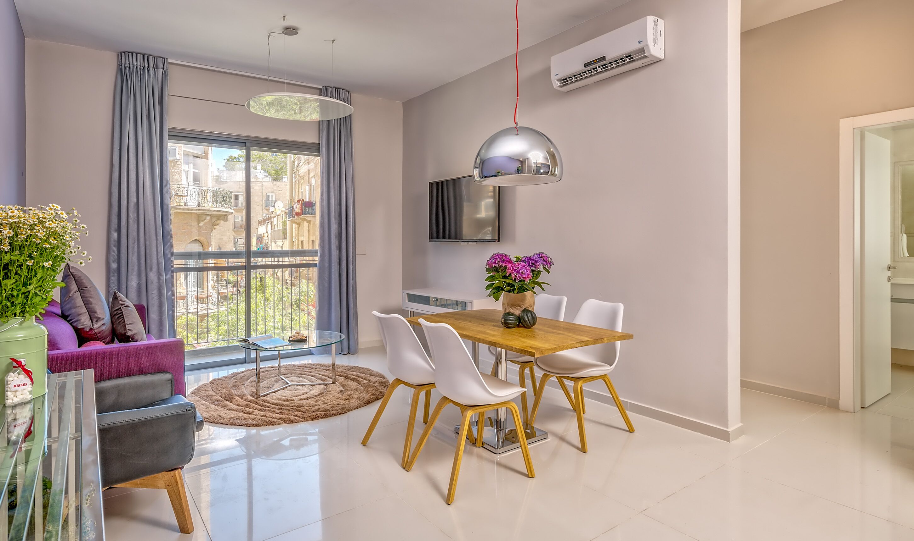 Appartement, 1 slaapkamer, balkon (Jaffa 35) | Dineren in de kamer