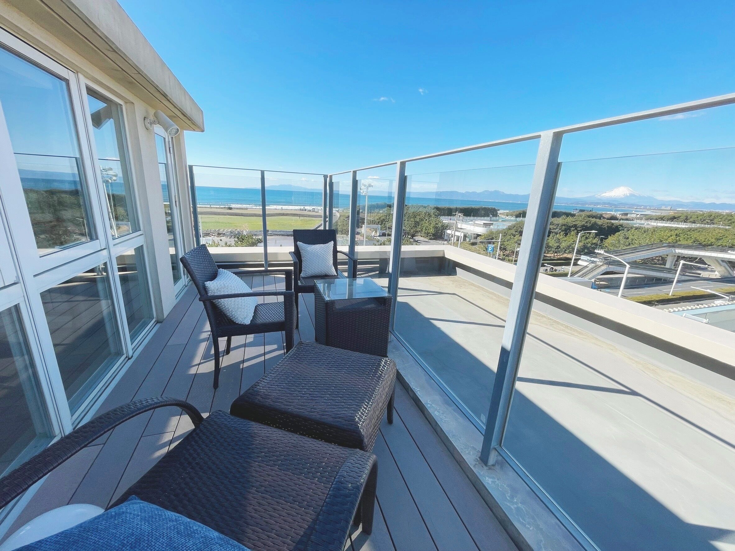 オーシャンジュニアスイート(海側最上階) | バルコニー