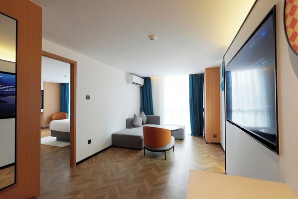 Standard Suite, 1 Bedroom | Living area | 52-inch Smart TV with cable channels - L-Seven Hotel (Bangkok)