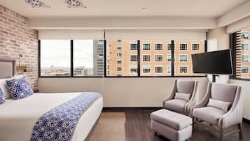 Ropa de cama de alta calidad, colchones con acolchado adicional, minibar