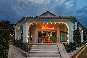 Voorkant van accommodatie