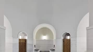 Salas de tratamientos para parejas, sauna, baño turco
