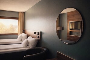 Habitación estándar con 2 camas individuales, 2 camas individuales | Cortinas blackout, wifi gratis y ropa de cama 