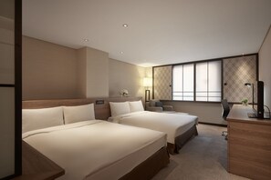 Down duvets, in-room safe, desk, blackout curtains - Royal Inn Taipei Nanxi (Taipei)