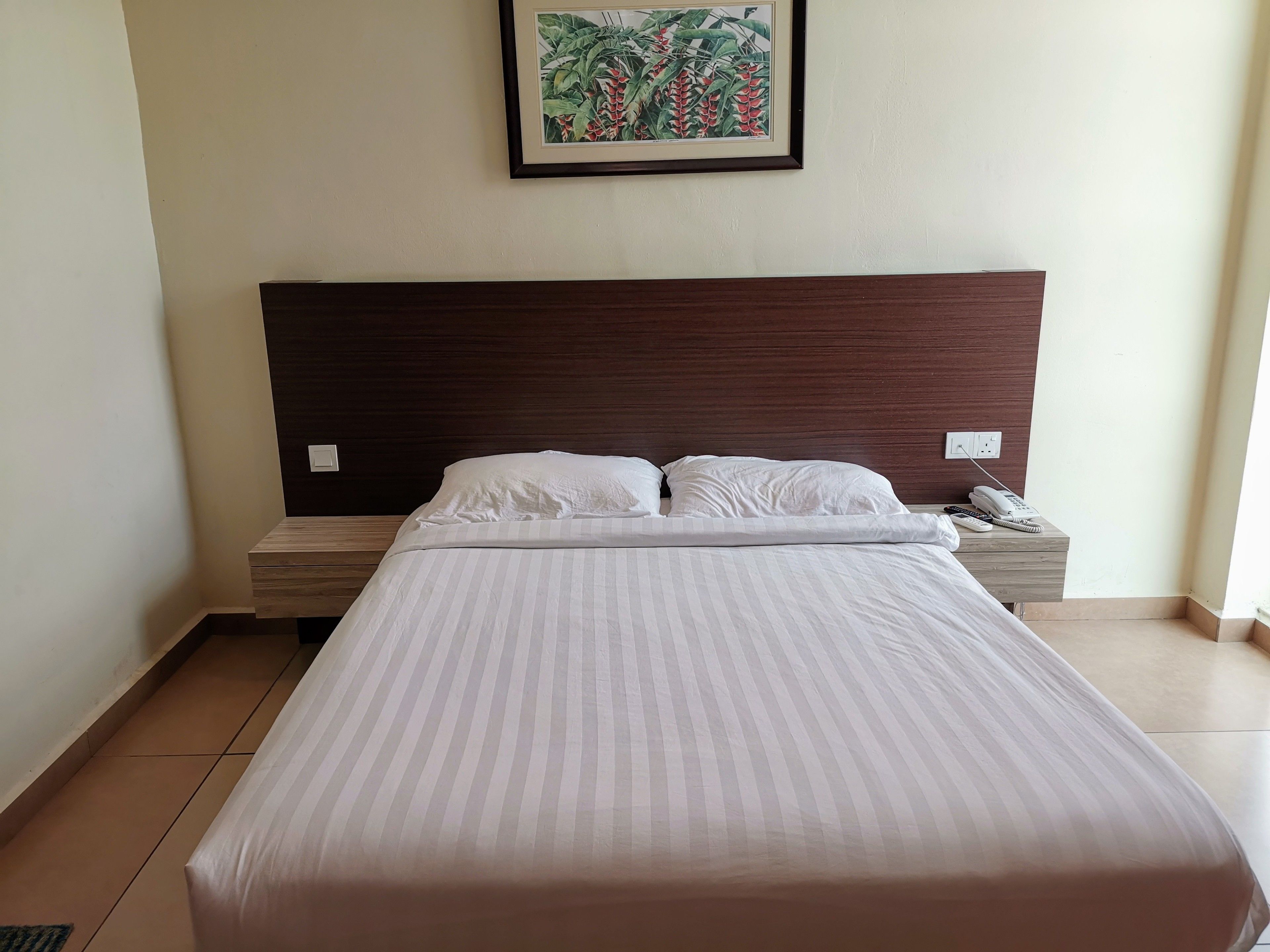1 bedroom, desk, blackout curtains, iron/ironing board