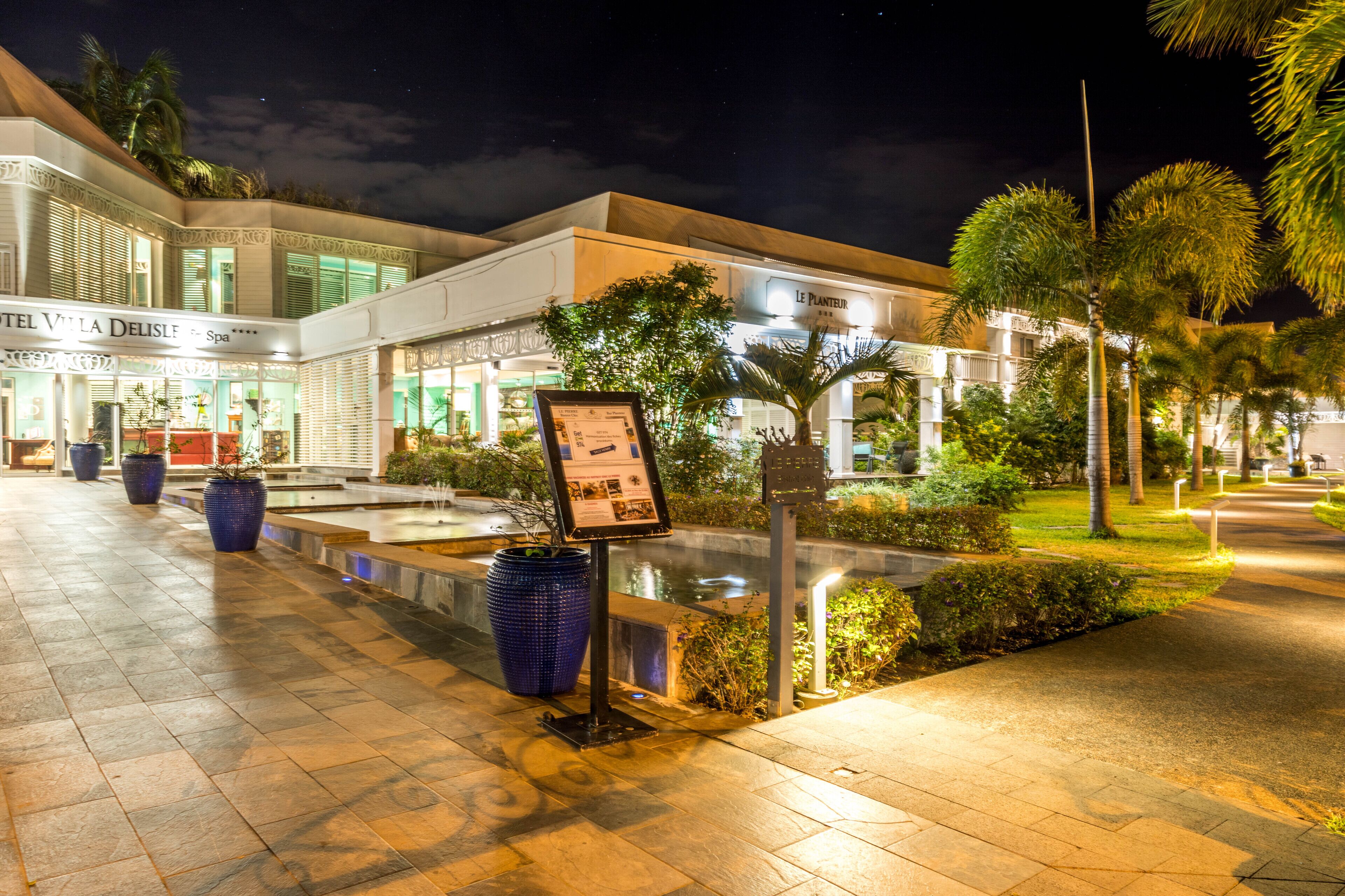 front of property – evening/night