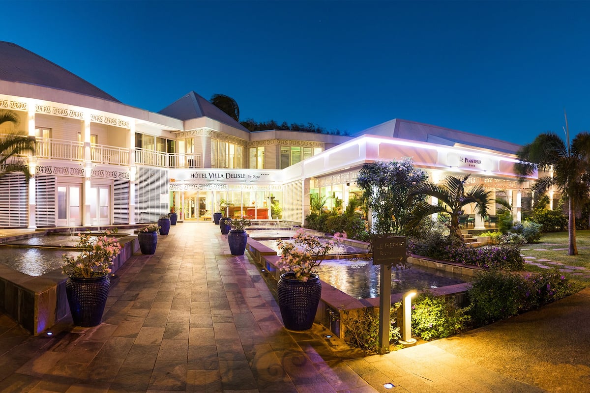 front of property – evening/night